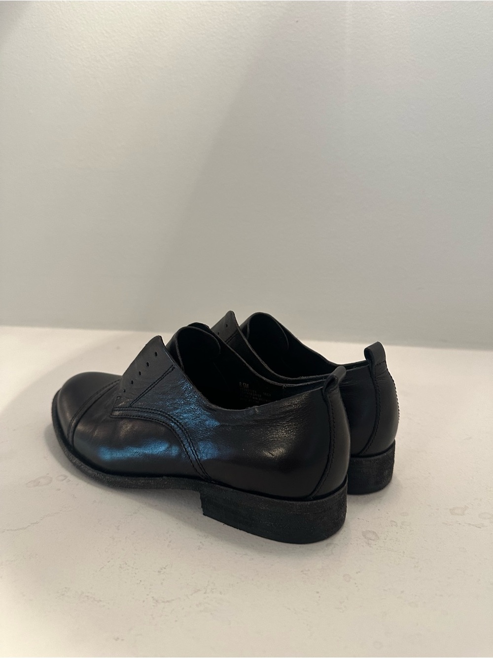 Kork Ease Women’s Black Leather slip on Oxford Shoes